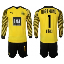Men Borussia Dortmund Long Sleeve Soccer Jerseys 517