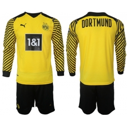 Men Borussia Dortmund Long Sleeve Soccer Jerseys 519
