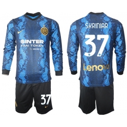 Men Inter Milan Long Sleeve Soccer Jerseys 503