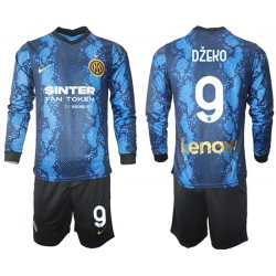 Men Inter Milan Long Sleeve Soccer Jerseys 514