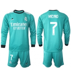 Men Real Madrid Long Sleeve Soccer Jerseys 513