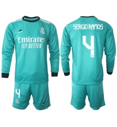 Men Real Madrid Long Sleeve Soccer Jerseys 514
