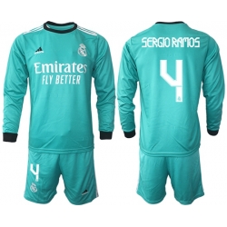 Men Real Madrid Long Sleeve Soccer Jerseys 514