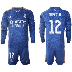 Men Real Madrid Long Sleeve Soccer Jerseys 531