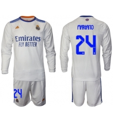 Men Real Madrid Long Sleeve Soccer Jerseys 560
