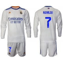 Men Real Madrid Long Sleeve Soccer Jerseys 574
