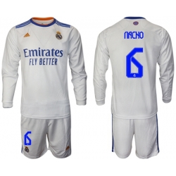 Men Real Madrid Long Sleeve Soccer Jerseys 576