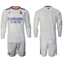 Men Real Madrid Long Sleeve Soccer Jerseys 584