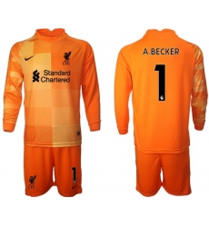 Men Liverpool Long Sleeve Soccer Jerseys 521