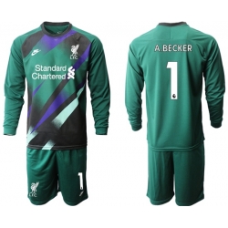 Men Liverpool Long Sleeve Soccer Jerseys 523