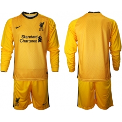 Men Liverpool Long Sleeve Soccer Jerseys 528