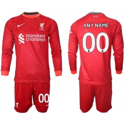 Men Liverpool Long Sleeve Soccer Jerseys 533 Customized
