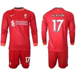 Men Liverpool Long Sleeve Soccer Jerseys 537
