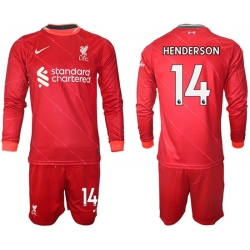 Men Liverpool Long Sleeve Soccer Jerseys 539
