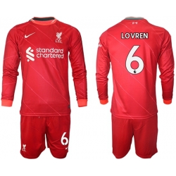 Men Liverpool Long Sleeve Soccer Jerseys 545