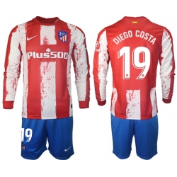Men Atletico de Madrid Long Sleeve Soccer Jerseys 509