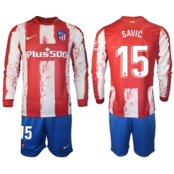 Men Atletico de Madrid Long Sleeve Soccer Jerseys 513