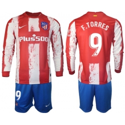 Men Atletico de Madrid Long Sleeve Soccer Jerseys 519