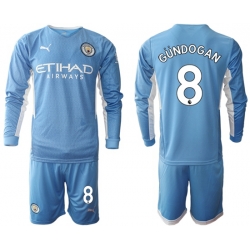 Men Manchester City Long Sleeve Soccer Jerseys 513