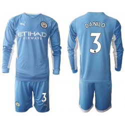 Men Manchester City Long Sleeve Soccer Jerseys 517