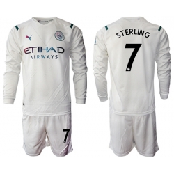 Men Manchester City Long Sleeve Soccer Jerseys 532