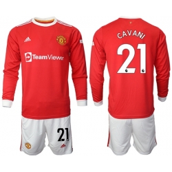 Men Manchester United Long Sleeve Soccer Jerseys 513