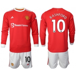 Men Manchester United Long Sleeve Soccer Jerseys 518