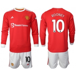 Men Manchester United Long Sleeve Soccer Jerseys 519