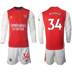 Men Arsenal Long Sleeve Soccer Jerseys 501