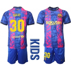 Kids Barcelona Soccer Jerseys 002