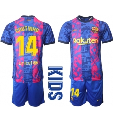 Kids Barcelona Soccer Jerseys 005