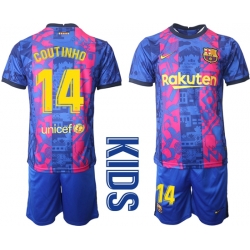 Kids Barcelona Soccer Jerseys 005