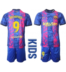 Kids Barcelona Soccer Jerseys 010