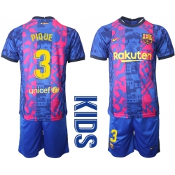 Kids Barcelona Soccer Jerseys 013