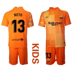 Kids Barcelona Soccer Jerseys 022