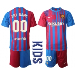 Kids Barcelona Soccer Jerseys 039 Customized