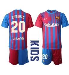Kids Barcelona Soccer Jerseys 044