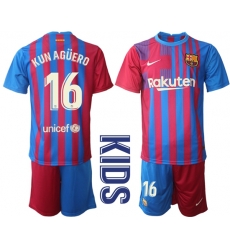Kids Barcelona Soccer Jerseys 047