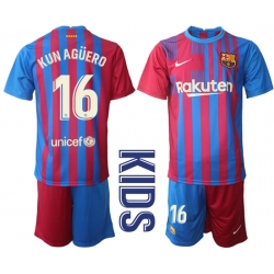 Kids Barcelona Soccer Jerseys 047