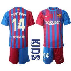 Kids Barcelona Soccer Jerseys 050