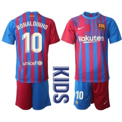 Kids Barcelona Soccer Jerseys 054