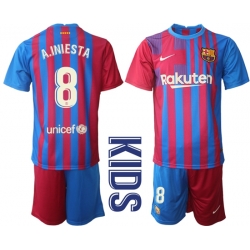 Kids Barcelona Soccer Jerseys 059