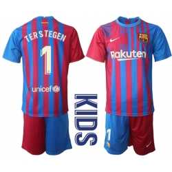 Kids Barcelona Soccer Jerseys 064