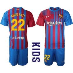Kids Barcelona Soccer Jerseys 067