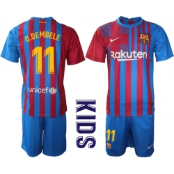 Kids Barcelona Soccer Jerseys 070