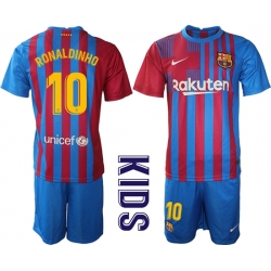 Kids Barcelona Soccer Jerseys 071