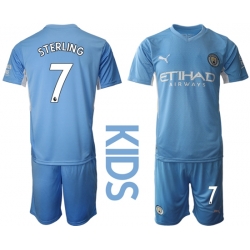 Kids Manchester City Soccer Jerseys 018