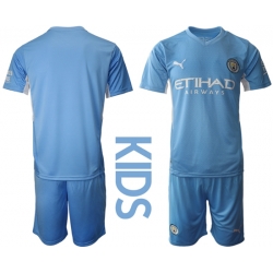 Kids Manchester City Soccer Jerseys 022