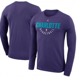 Charlotte Hornets Men Long T Shirt 002