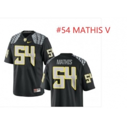 Men Ducks #54 MATHIS V Black stitched Jersey